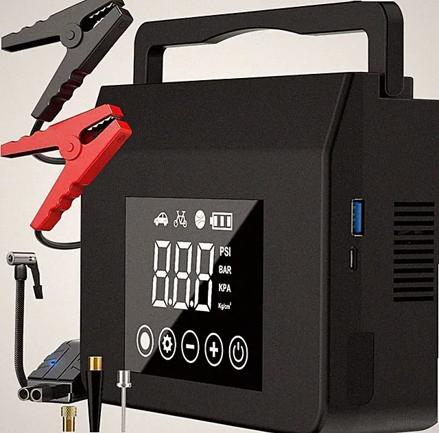 4000A Car Jump Starter & Tire Inflator, 150PSI Air Compressor, 15000mAh Power Ba