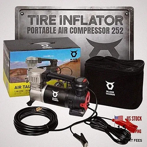 Air Compressor – 19A 120 PSI (8.27 BAR) Portable & On‑Board Air Compressor 252