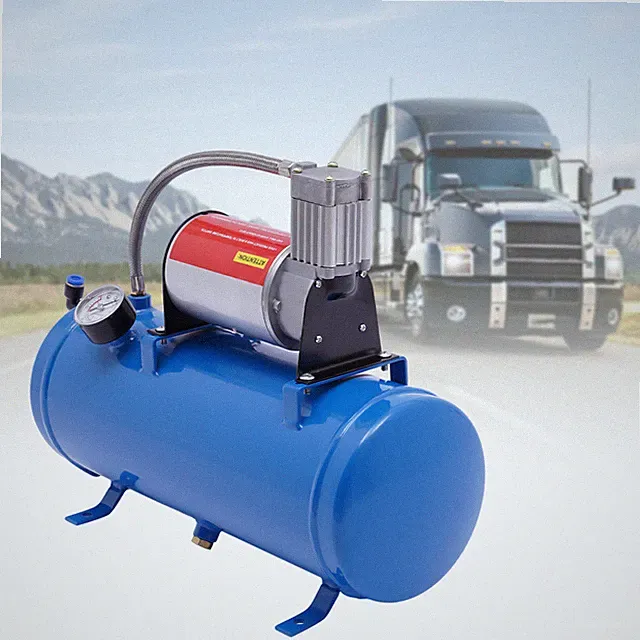 Air Horn Compressor 6L Tank Pump 150 PSI For Air Horn Car Train Truck Boat