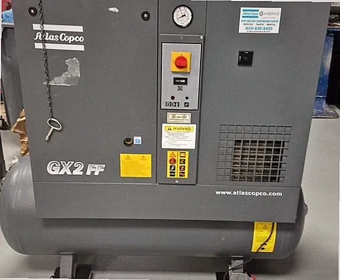 Atlas Copco GX2FF Rotary Screw Air Compressor 3 HP - READ FULL DESCRIPTION