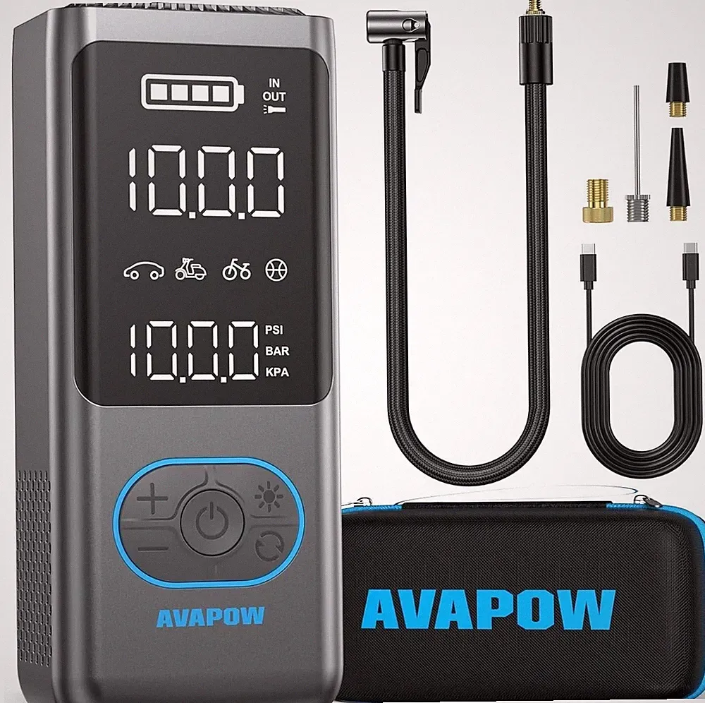 🔥AVAPOW AP18 Tire Inflator Portable Compact Air Compressor 150 PSI Cordless 🔥