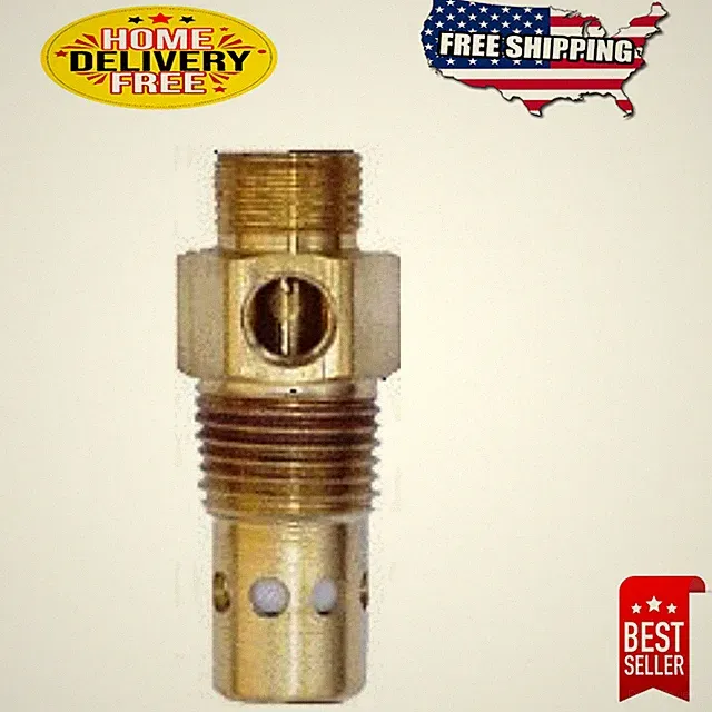 Compact 1/2" Brass Check Valve with 1/8" Unloader Port for Air Systems