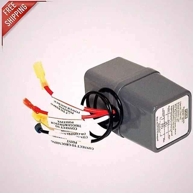 Compact 12V Pressure Switch with Relay for Air Compressors, 40 Amps Capacity