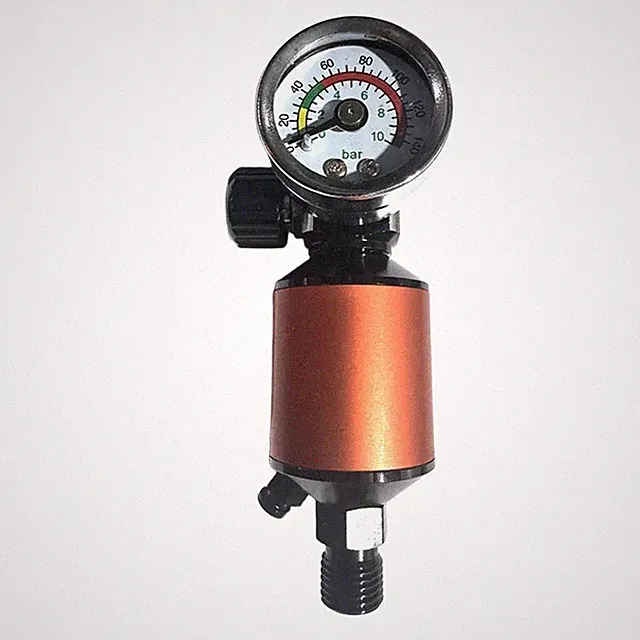 Compact Pneumatic Air Regulator with Filter 14 NPT for Inline Tool Setup