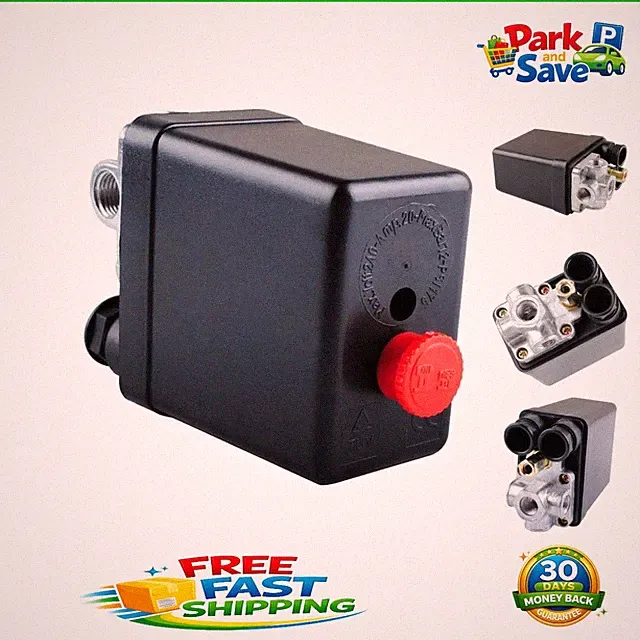 Compact Replacement Pressure Switch Control Valve for 240V Air Compressors