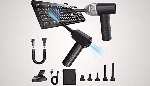Compressed Air Duster Electric Computer Vacuum Cleaner for PC Toys Car office