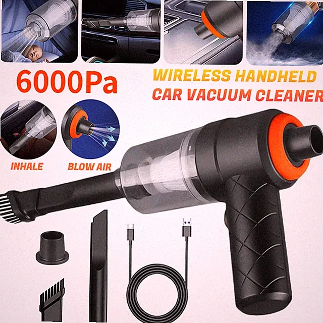 Cordless Electric Mini Air Duster Blower Vacuum Cleaner for PC Computer Cleaning