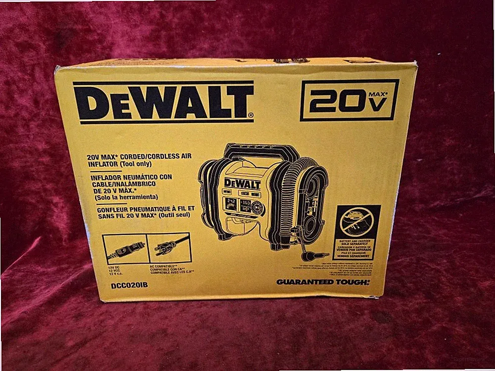 DeWalt 20V MAX High Pressure Corded Cordless Air Inflator Model# DCC (ROA010139)