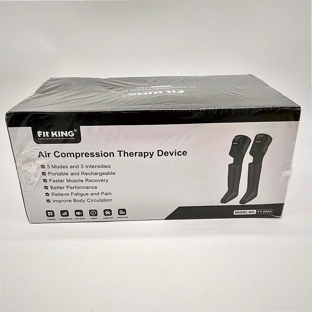 Fit King Air Compression Leg Calf Foot Therapy Massager Brand New