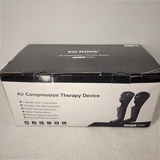 Fit King FT060A Portable Rechargeable 3 Modes Air Compression Leg Therapy Device