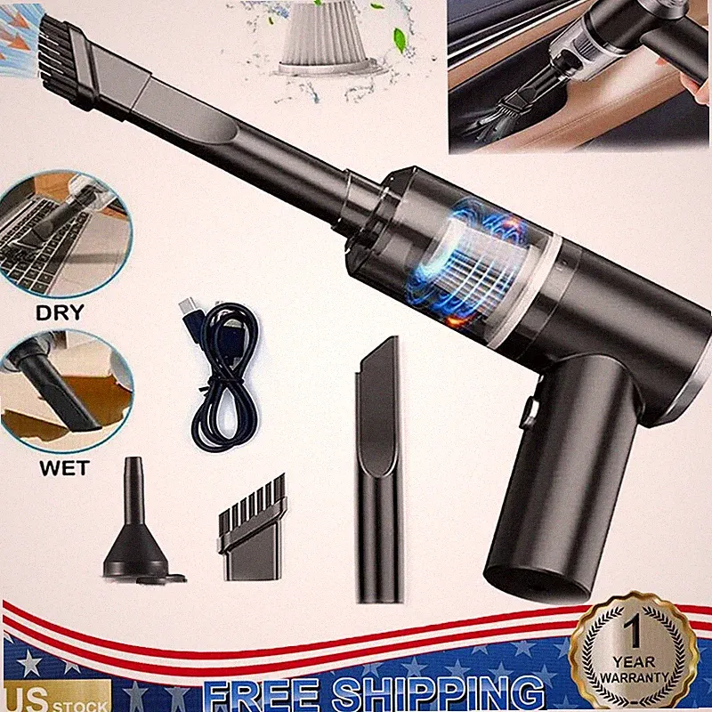 FOR COMPUTER/CAR/HOME-PORTABLE VACUUM CLEANER AIR DUSTER SUCTION HIGH PRESSURE