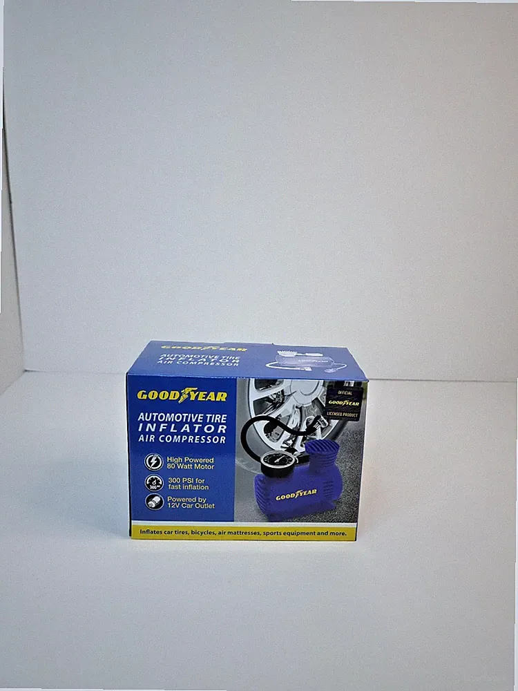 Goodyear Air Compressor Pump Compact 3m Cord 12V 300PSI Inflator - NEW!