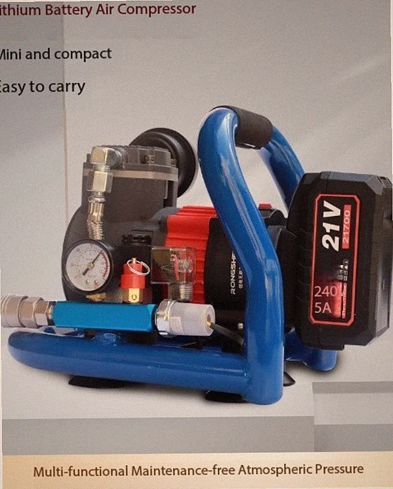 High-Pressure Air Compressor Compact Quiet Oil-Free Air Storage Pump Compressor