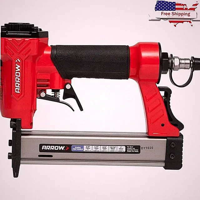 Pneumatic Pin Nail Gun 23 Gauge Oil-Free Compact Lightweight Trim Crafts New