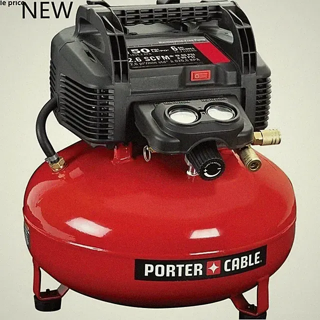 PORTER-CABLE Air Compressor, 6-Gallon, Pancake,Oil-Free (C2002-ECOM),sale price