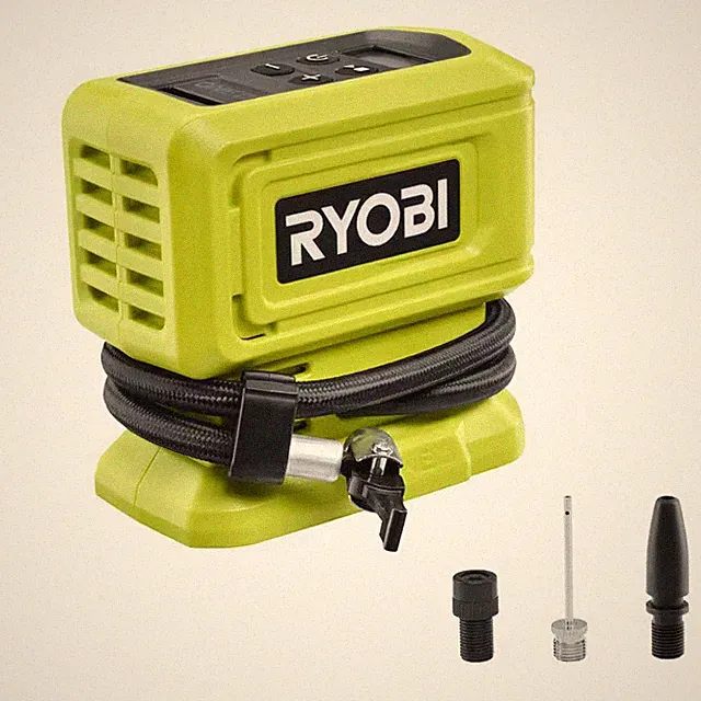Ryobi 18V Cordless High-Pressure Inflator TOOL-ONLY Compact Powerful for Tires