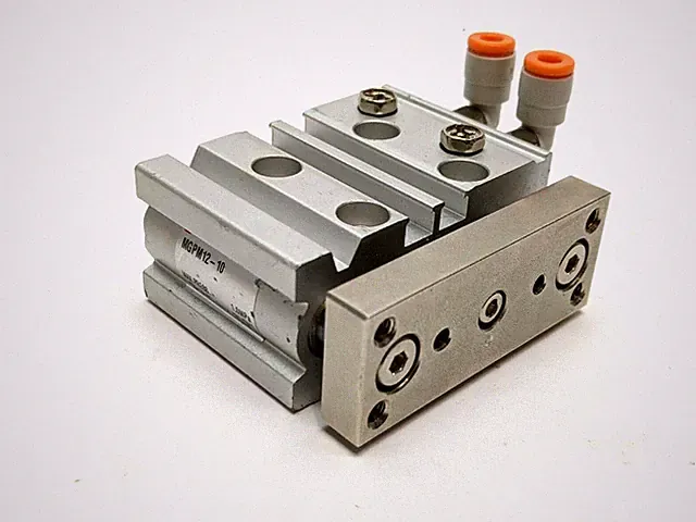 SMC MGPM12-10 Compact Guide Cylinder w/ Fittings