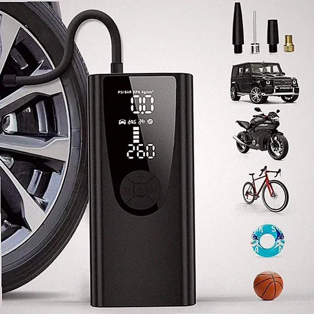 Tire Inflator Portable Air Compressor/Pump for Car Tires w/Digital Tire Press...