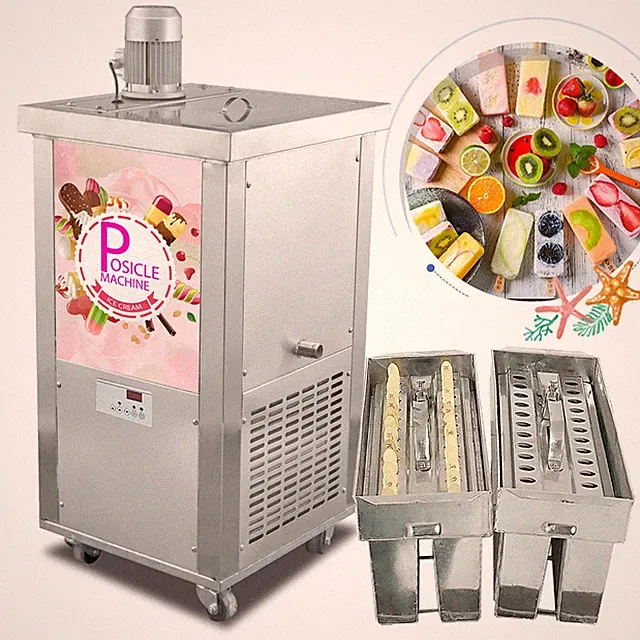 USACommercial ice pop maker, popsicle machine,lollipop machine with 2 slim molds